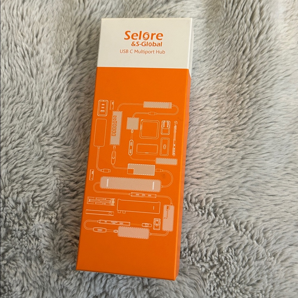 (New) Selore USB C Multiport Hub - Orange